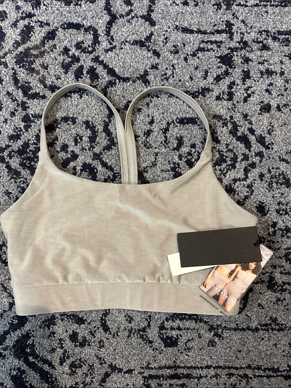 Twenty Light Gray Seamless Camisole with Thin Double Straps